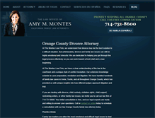 Tablet Screenshot of montesfamilylaw.com